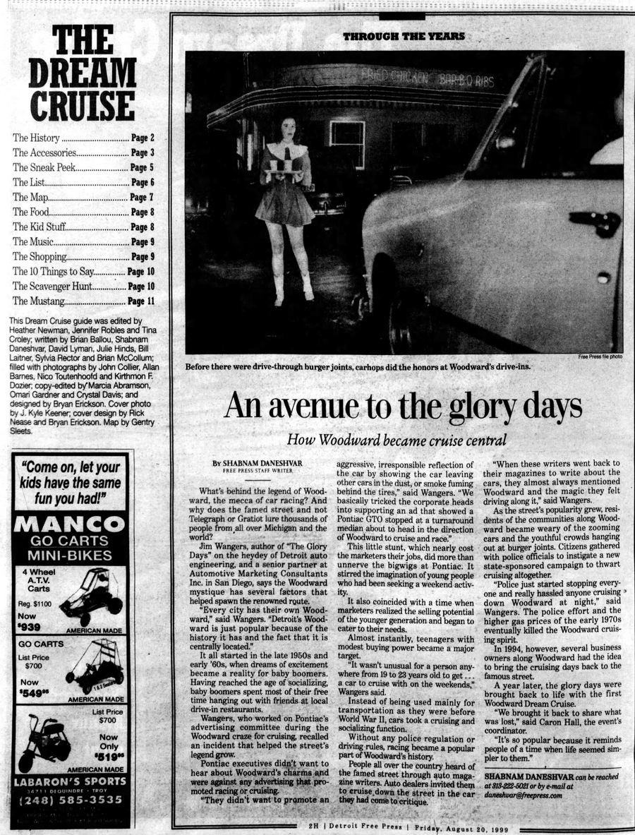 Royal Pontiac - Aug 20 1999 Dream Cruise Article (newer photo)